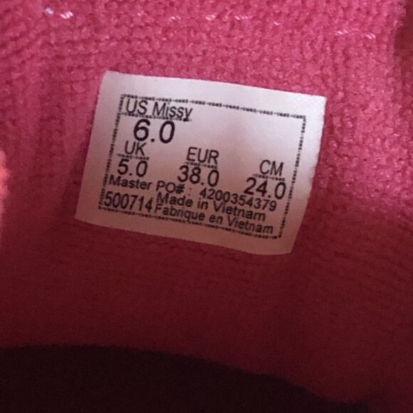 VANS Ward Low Girls Size 6 Women's Sz 7.5 Shoes Powder Pink Sneakers VN000MYFCHL - Picture 6 of 10